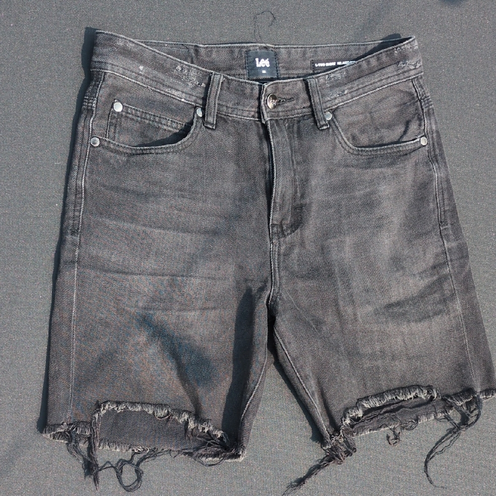 Lee Black Jean Shorts for Men